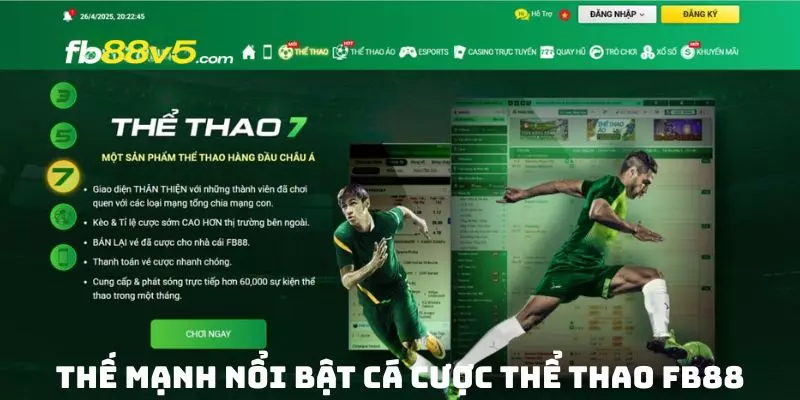 Thế Mạnh Nổi Bật Nhất Cá Cược Thể Thao Fb88